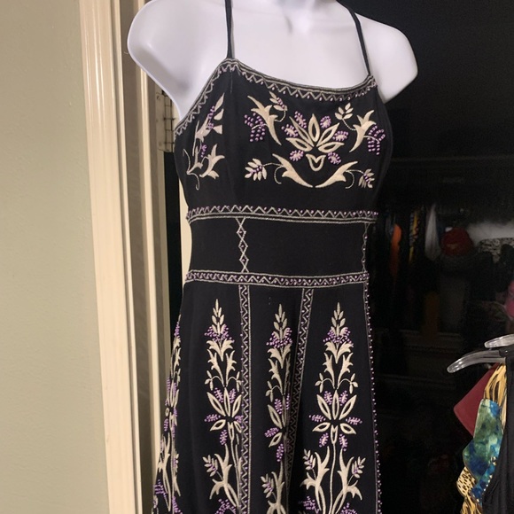 INC International Concepts Dresses & Skirts - Embroidered beaded black dress